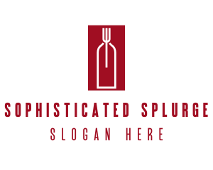 Food Wine Restaurant logo design