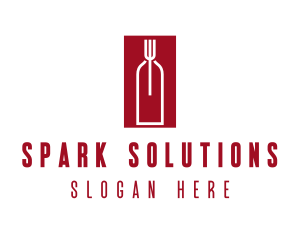 Food Wine Restaurant logo design