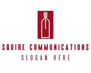 Food Wine Restaurant logo design