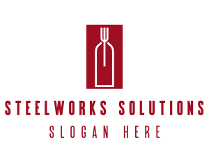 Food Wine Restaurant logo design