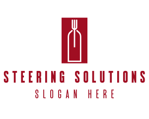 Food Wine Restaurant logo design