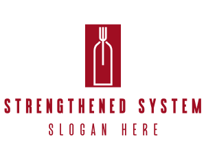 Food Wine Restaurant logo design