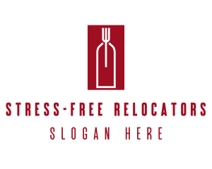 Food Wine Restaurant logo design