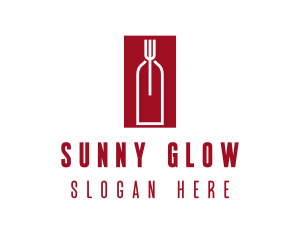 Food Wine Restaurant logo design