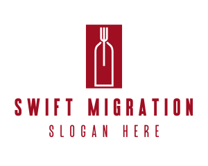 Food Wine Restaurant logo design