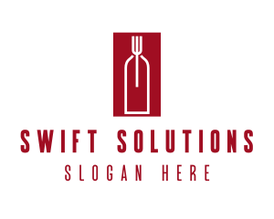 Food Wine Restaurant logo design