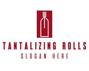 Food Wine Restaurant logo design