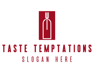 Food Wine Restaurant logo design