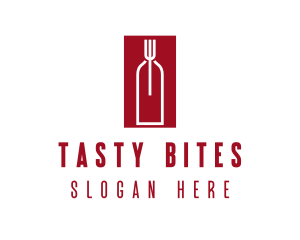 Food Wine Restaurant logo design