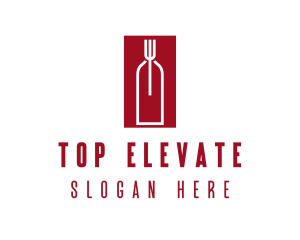 Food Wine Restaurant logo design