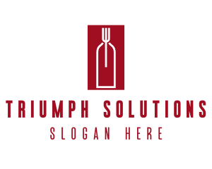 Food Wine Restaurant logo design