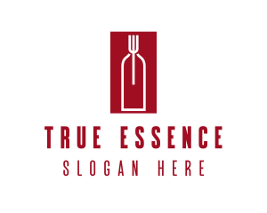 Food Wine Restaurant logo design