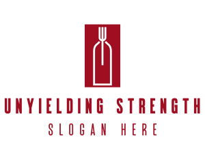 Food Wine Restaurant logo design