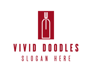 Food Wine Restaurant logo design