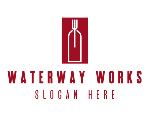 Food Wine Restaurant logo design