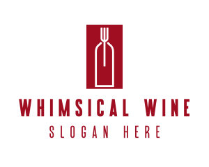 Food Wine Restaurant logo design