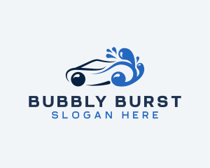 Car Water Splash logo design