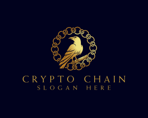 Luxury Crow Chain logo design