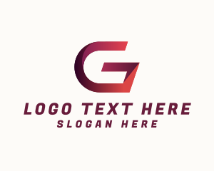 Modern Ribbon Letter G logo