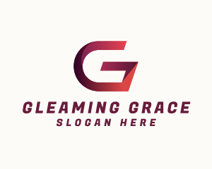 Modern Ribbon Letter G logo design