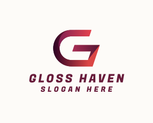 Modern Ribbon Letter G logo design