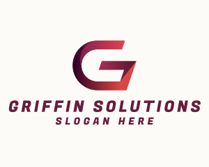 Modern Ribbon Letter G logo design