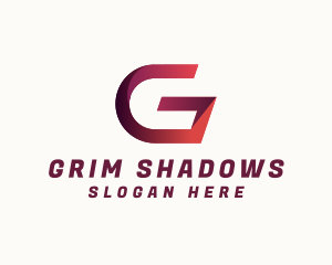 Modern Ribbon Letter G logo design