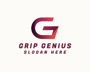 Modern Ribbon Letter G logo design