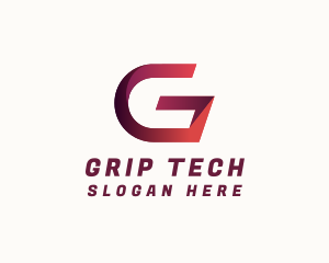 Modern Ribbon Letter G logo design