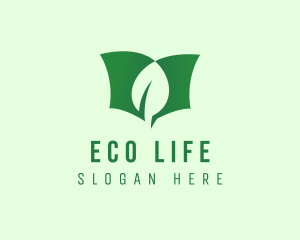 Eco Leaf Booklet logo design