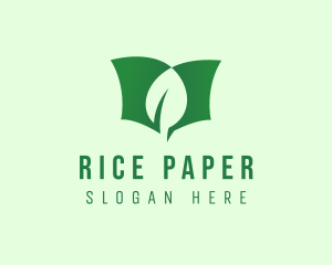 Eco Leaf Booklet logo design