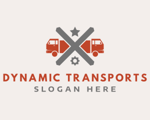 Freight Cross Trucking logo design