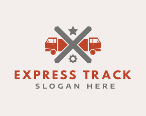 Freight Cross Trucking logo design