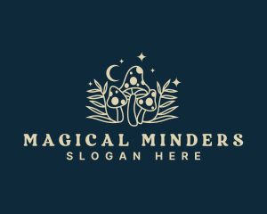 Magic Mushroom Fungus logo design