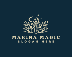 Magic Mushroom Fungus logo design