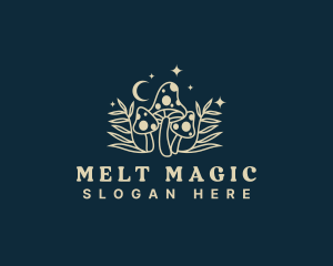 Magic Mushroom Fungus logo design