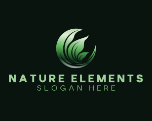 Natural Leaves Plant logo design