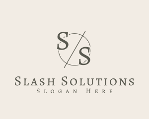 Generic Circle Slash Business logo design