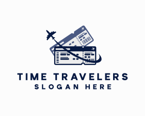 Airplane Travel Tickets logo design