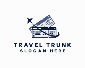 Airplane Travel Tickets logo design