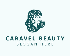 Floral Hair Beauty Salon logo design