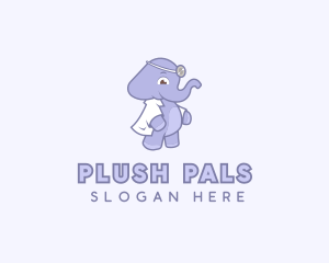 Elephant Pediatrician Doctor logo design