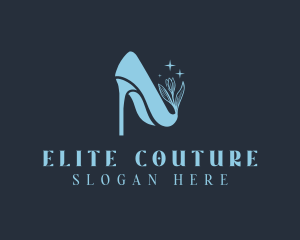 Floral Fashion Stilettos logo design