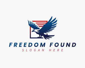 Patriot Postal Eagle logo design