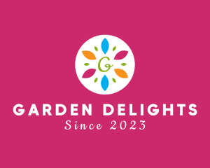 Multicolor Leaf Garden Nature logo design