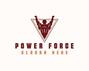 Strong Human Gym logo design