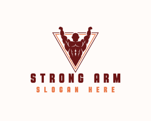 Strong Human Gym logo design