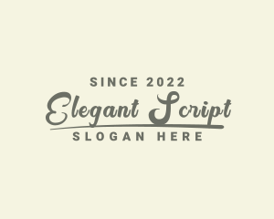 Script Company Business logo design