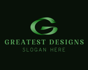 Stylish Green Letter G logo design