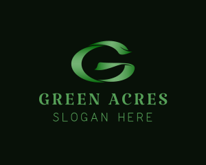 Stylish Green Letter G logo design